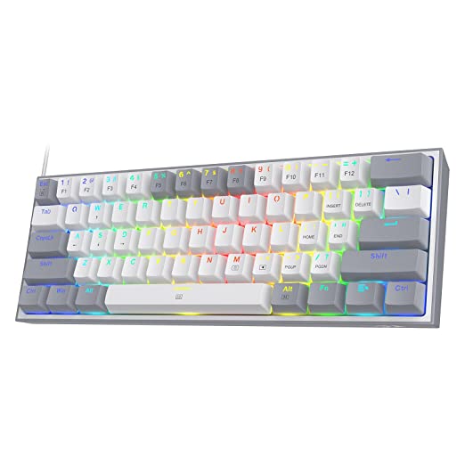 Redragon K617 Fizz 60% Wired RGB Gaming Keyboard, 61 Keys Compact Mechanical (Open Box / Tested) - Best Price in India