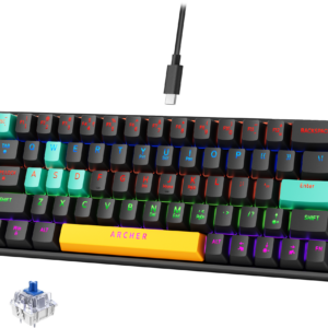 Archer Tech Lab Wired Mechanical Gaming Keyboard| 60% Compact, 63 Keys+ 26 (Open Box / Tested) - Best Price in India