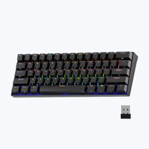 Zebronics Max Ninja 61W Mechanical Keyboard, 60% Compact Layout, Tri-Mode (Open Box / Tested) - Best Price in India
