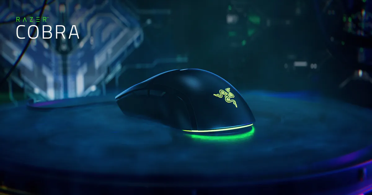 Razer CobraWired Gaming Mouse, 58g Lightweight Design, Gen-3 Optical Switches, (Open Box / Tested) - Best Price in India