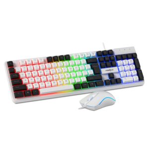 Frontech Quantum Striker Gaming Combo | Rainbow Backlit Keyboard with Optical Mouse (Open Box / Tested) - Best Price in India